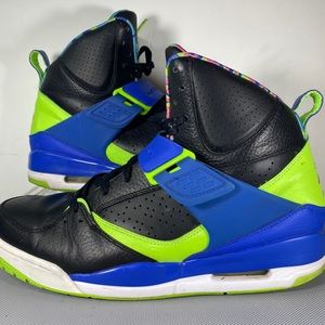 Jordan Mens Flight 45 High 616816-029 Bel Air Pink Blue Black Green Nike Size 12